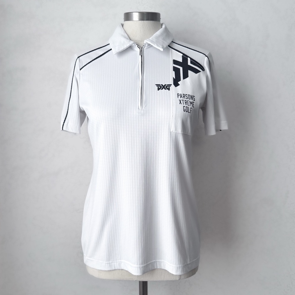 PXG Women’s Zip Placket Panel Polo White XS